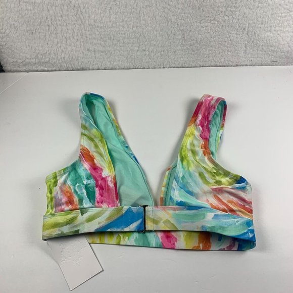 Becca‎ by Rebecca Virtue Women's Multicolor Bikini Swimwear Top Large NWT 6274 - Picture 2 of 6